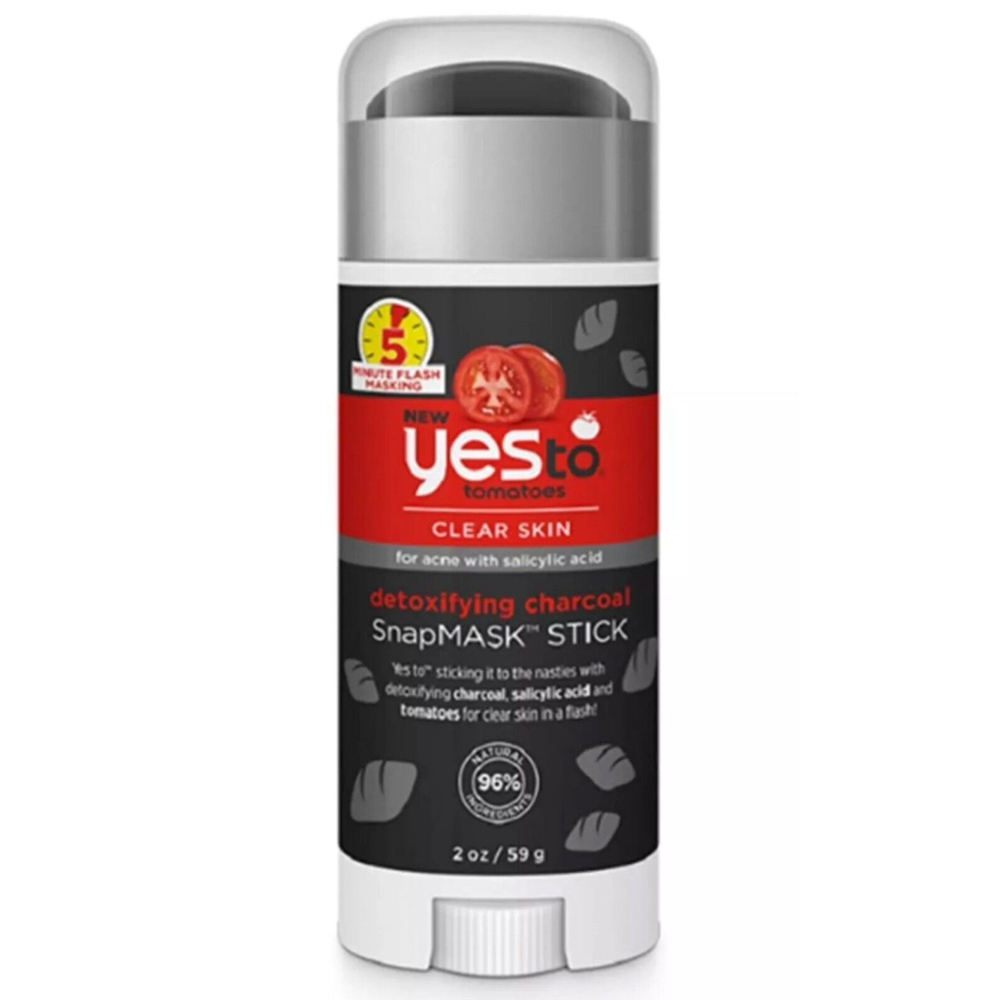 YES TO TOMATOES CLEAR SKIN Detoxifying Charcoal Snap Mask Stick 2 oz ea New